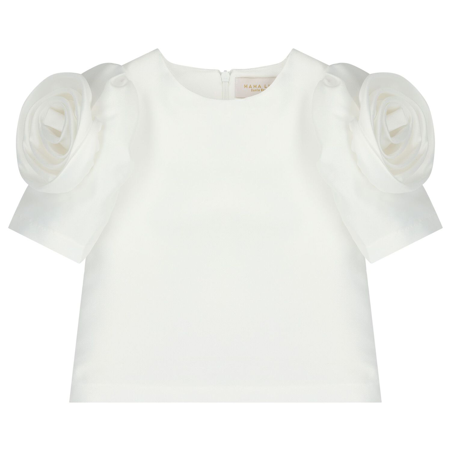 Girls White & Green Floral Skirt Set, 1, hi-res