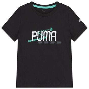 Boys Black Logo T-Shirt