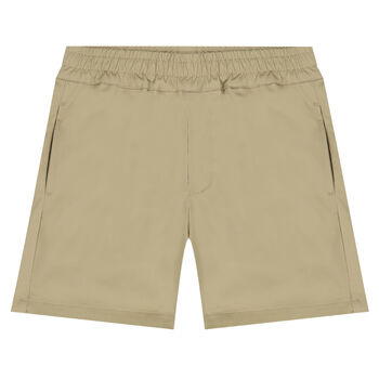 Boys Beige Logo Shorts