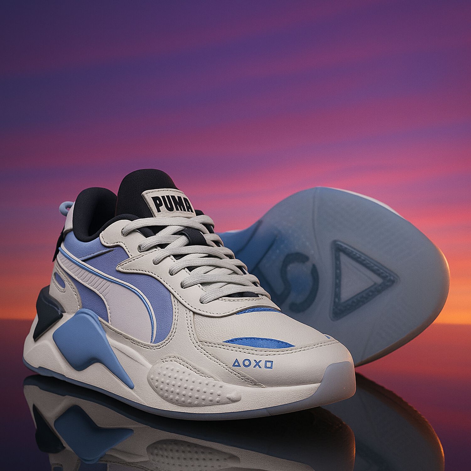 White RS-X Playsation Jr Trainers, 1, hi-res