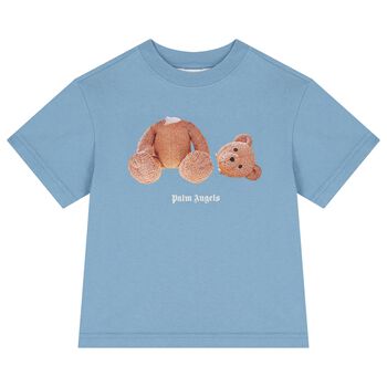 Blue Teddy Bear Logo T-Shirt