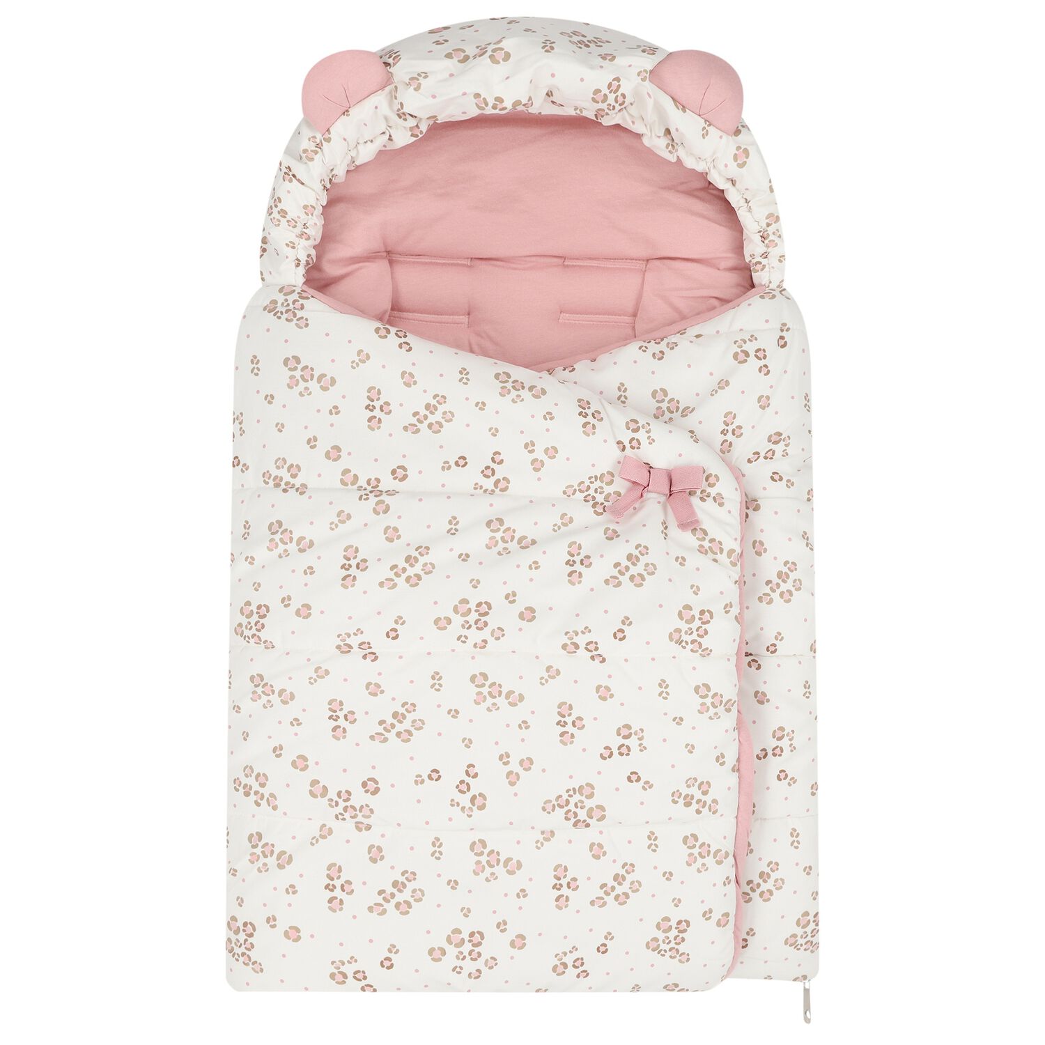Baby Girls Ivory & Pink Nest, 1, hi-res