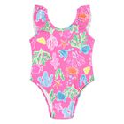 Younger Girls Pink Swimsuit, 1, hi-res