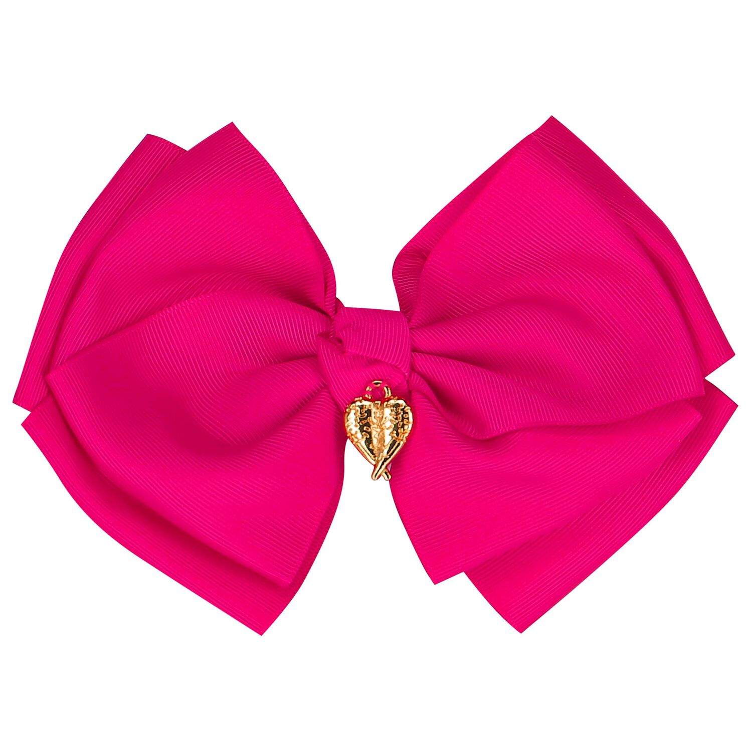 Girls Pink Bow Hairclip, 10, hi-res