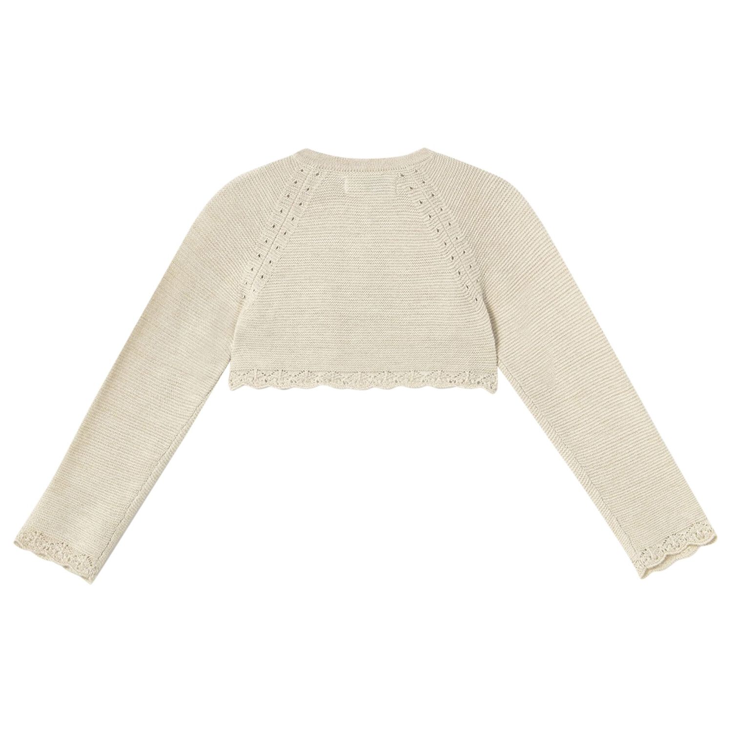 Younger Girls Gold Sparkly Knitted Cardigan, 3, hi-res image number null