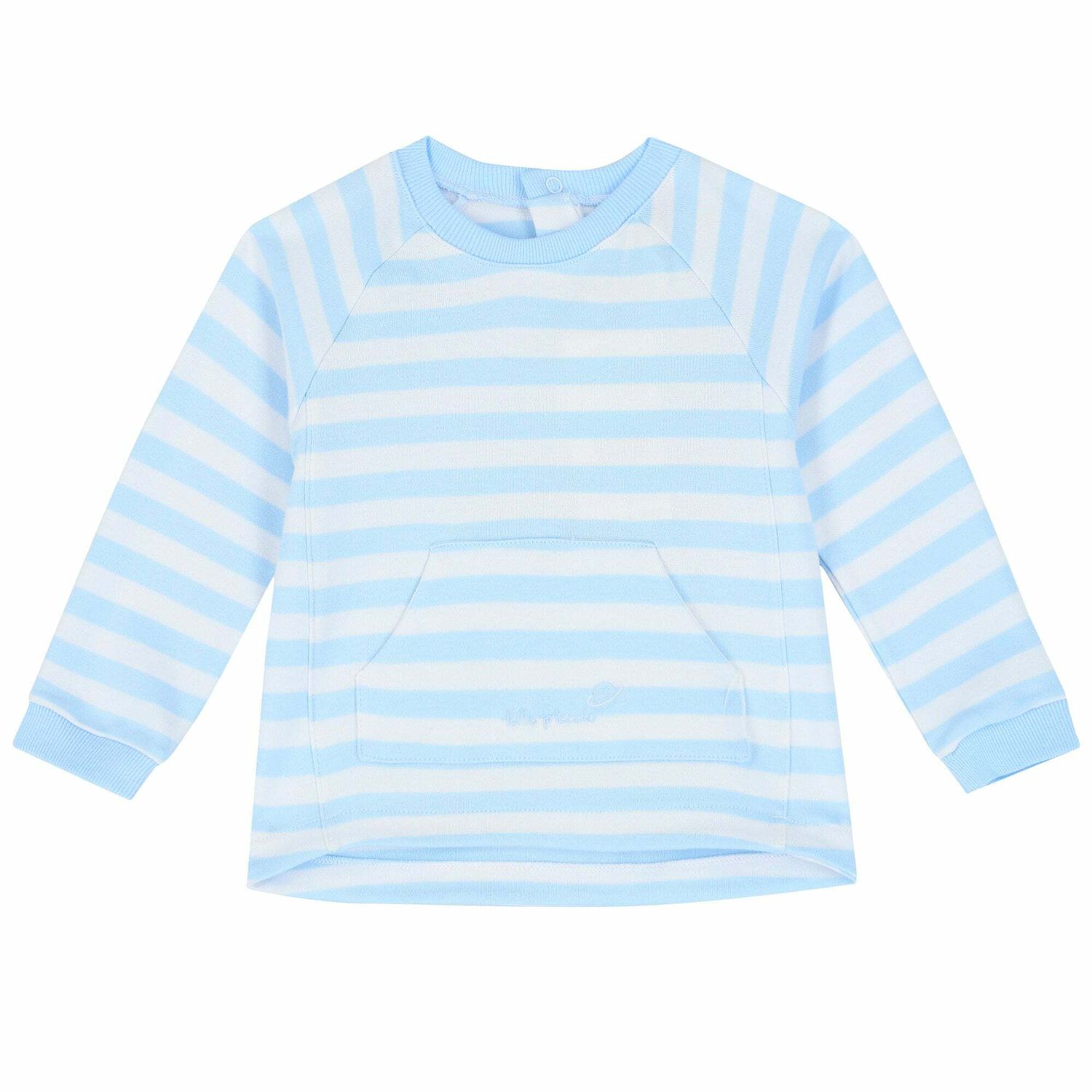 Baby Boys Blue & White Striped Tracksuit, 1, hi-res image number null