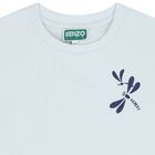 Girls Blue Dragon Fly Logo T-Shirt, 1, hi-res