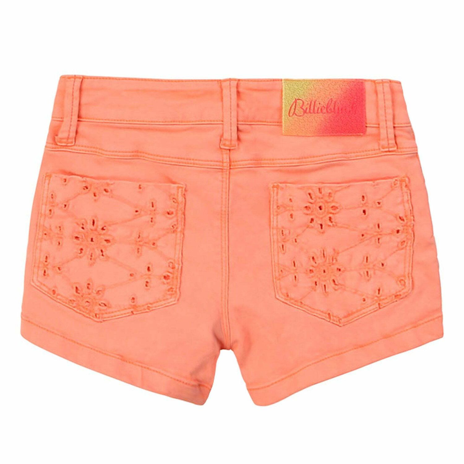 شورت باللون البرتقالى للبنات, 1, hi-res