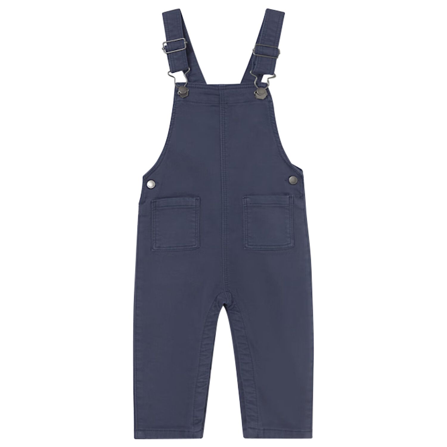 Younger Boys Navy Blue Dungaree, 1, hi-res