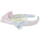 ربطة رأس للبنات بفيونكة باللون الابيض , 1, hi-res