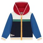 Boys Multi-Coloured Knitted Zip Up Top, 1, hi-res