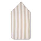 Baby Boys White & Beige Striped Logo Nest, 1, hi-res