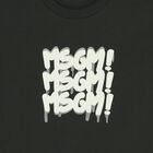 تيشيرت أسود بشعار للأولاد, 2, hi-res