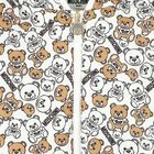 جاكيت أبيض عاجي بشعار تيدي, 1, hi-res