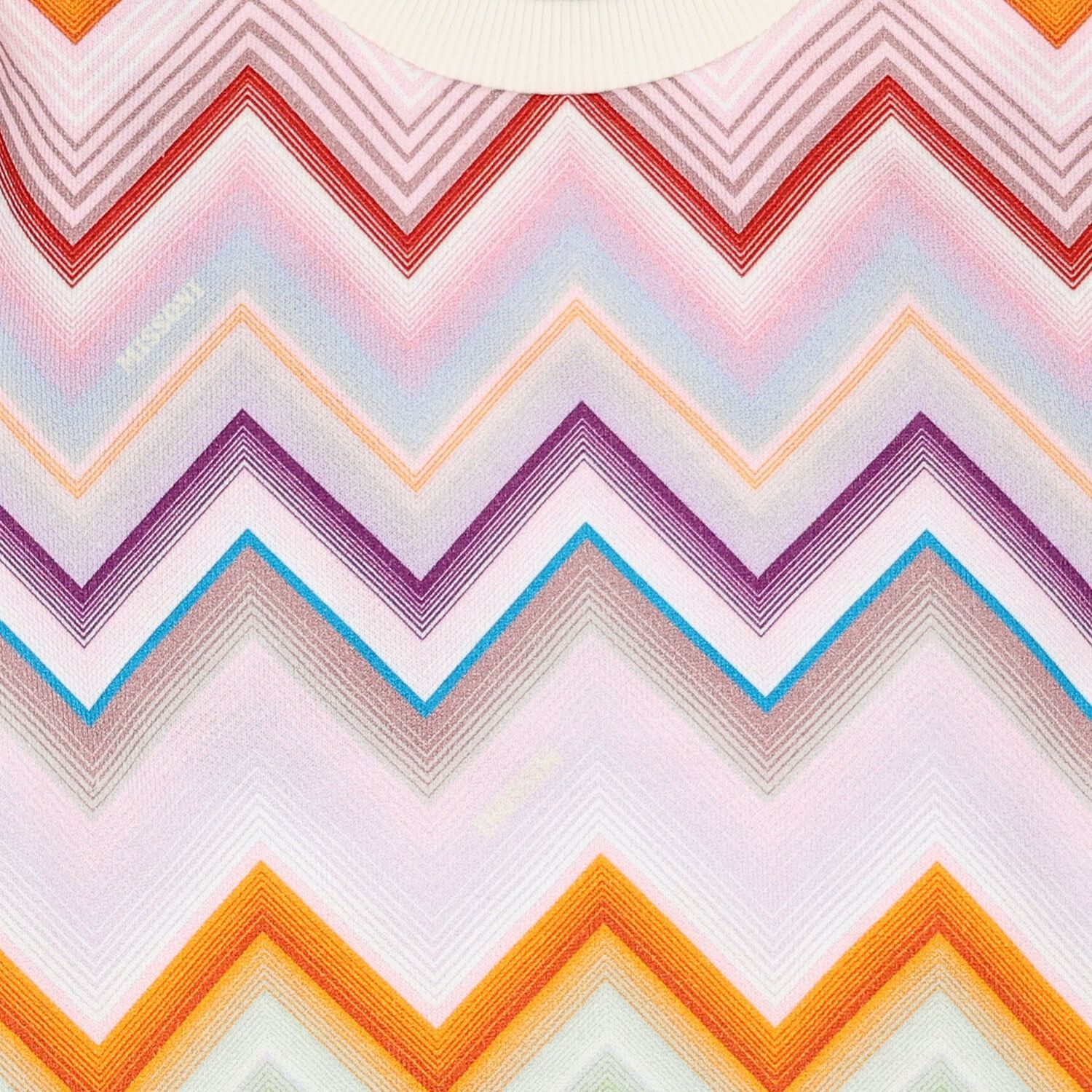 سويت شيرت للبنات بتصميم متعرج متعدد الألوان, 1, hi-res