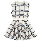 فستان بناتي عاجي بدون أكمام بشعار, 1, hi-res