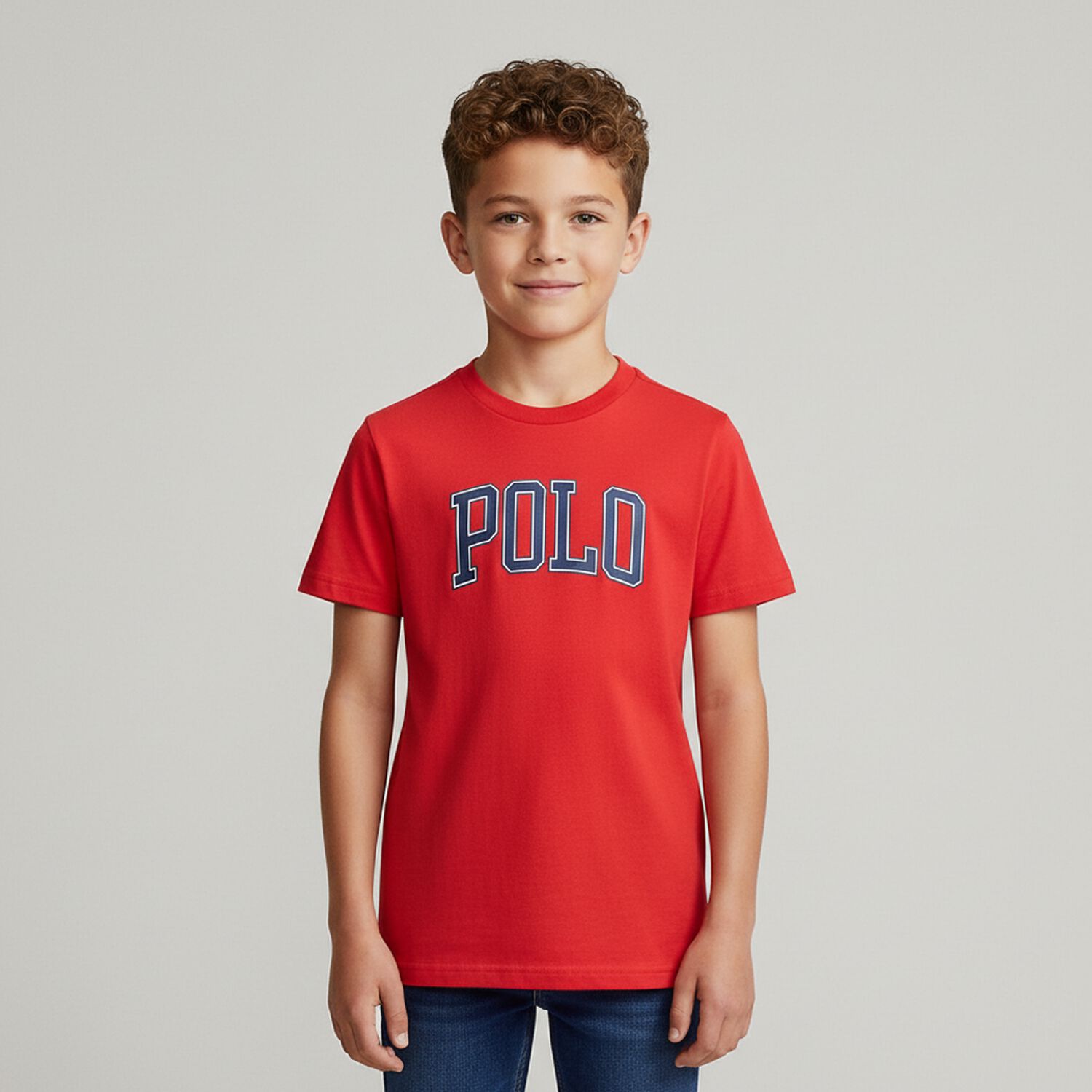 Boys Red Logo T-Shirt, 2, hi-res