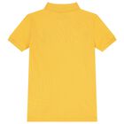 Boys Yellow Logo Polo Shirt, 1, hi-res