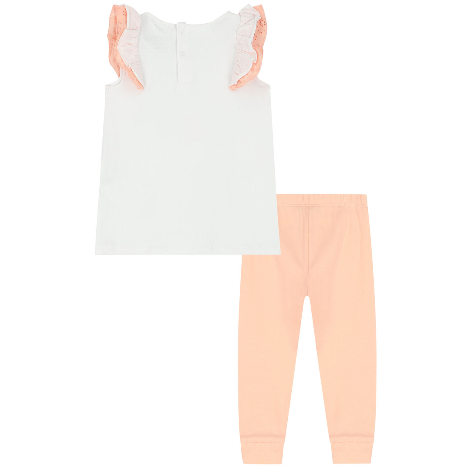 طقم بنات ليغنز باللون الأبيض والوردي, 1, hi-res