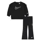 Younger Girls Black Logo Leggings Set, 1, hi-res
