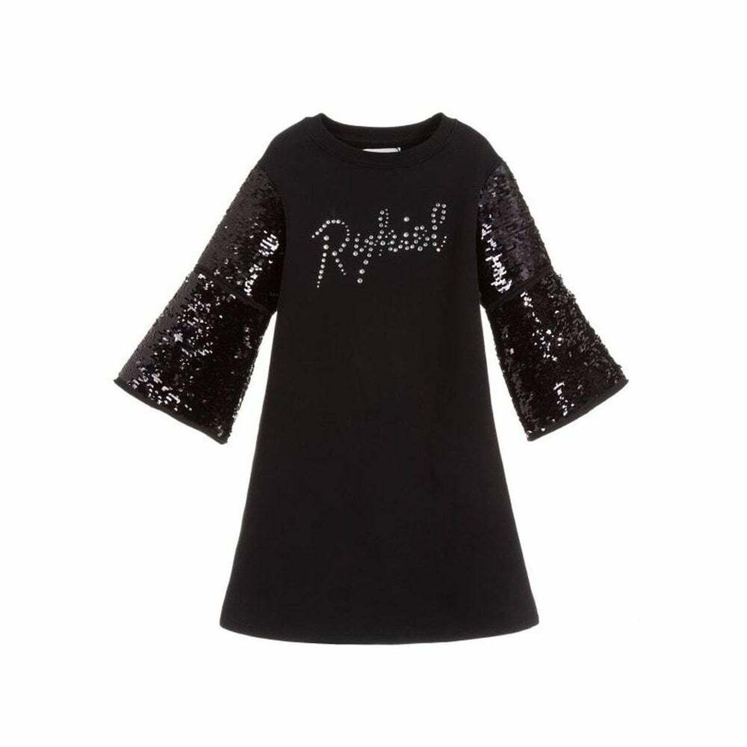 Girls Black Party Dress, 1, hi-res image number null