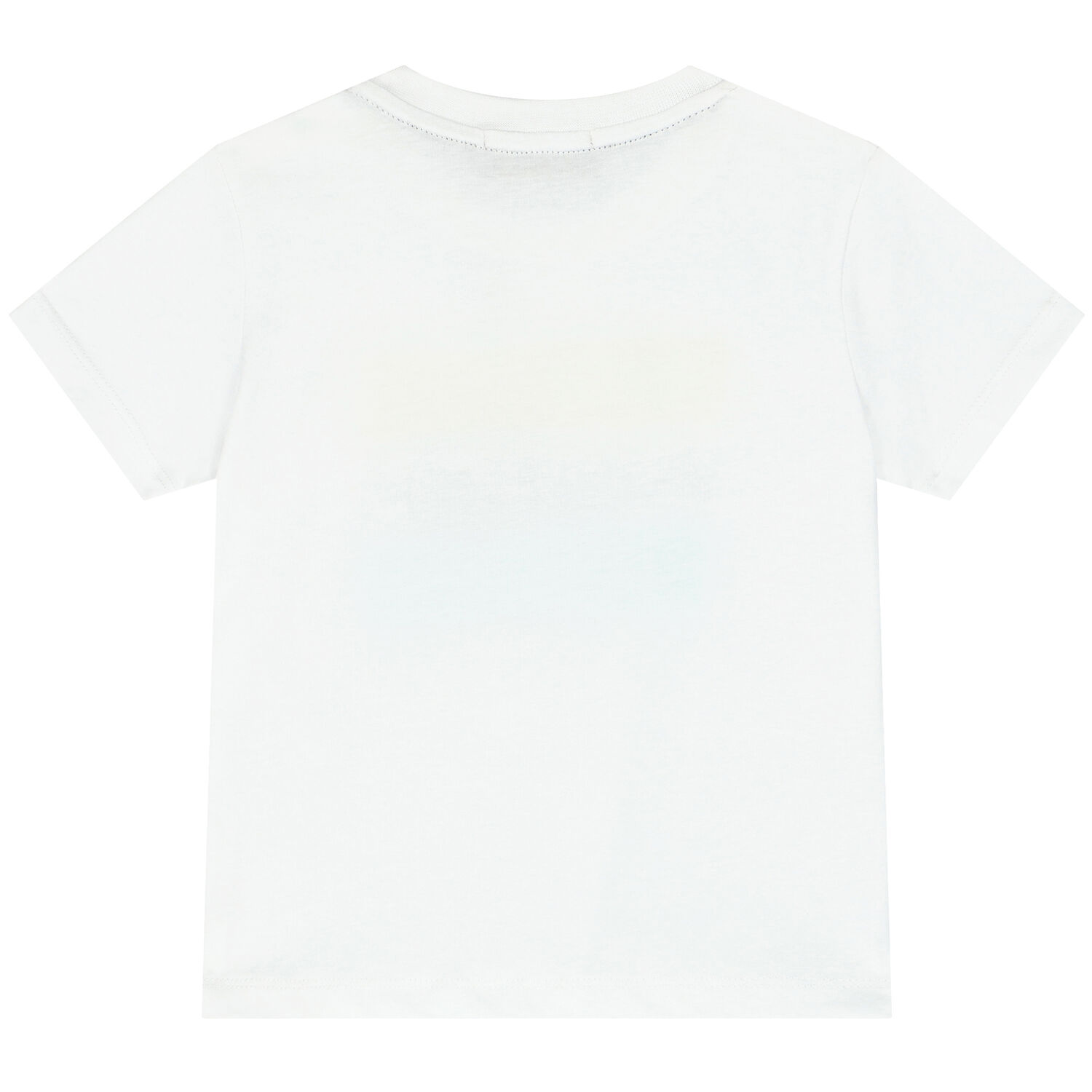 Younger Boys White Logo T-Shirt, 1, hi-res
