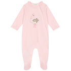 Girls Pink Ballerina Babygrow & Set (3 Piece), 1, hi-res