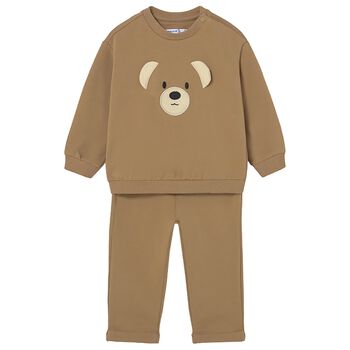 Younger Beige Teddy Bear Tracksuit