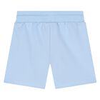 Younger Boys Blue Cotton Jersey Shorts, 4, hi-res