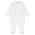 Baby Girls Pink Bunny Babygrow, 2, hi-res