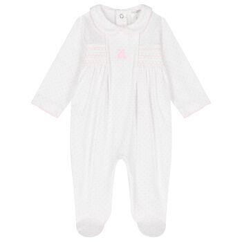 Baby Girls Pink Bunny Babygrow