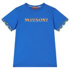 Boys Blue Logo T-Shirt, 1, hi-res