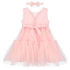 Girls Pink Tulle Dress Set, 1, hi-res