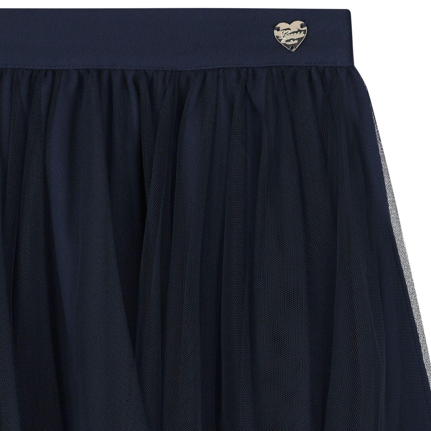 Girls Navy Blue Tulle Skirt, 1, hi-res