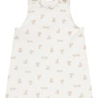 كيس نوم للاطفال بشعار تيدي بير باللون العاجي, 1, hi-res