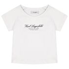 Girls White & Pink Tulle Choupette Skirt Set, 1, hi-res
