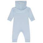 Blue Logo Softskin Baby Romper, 1, hi-res