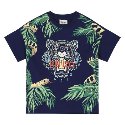 Boys Navy Tiger T-Shirt