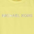 Girls Yellow Logo Dress, 1, hi-res