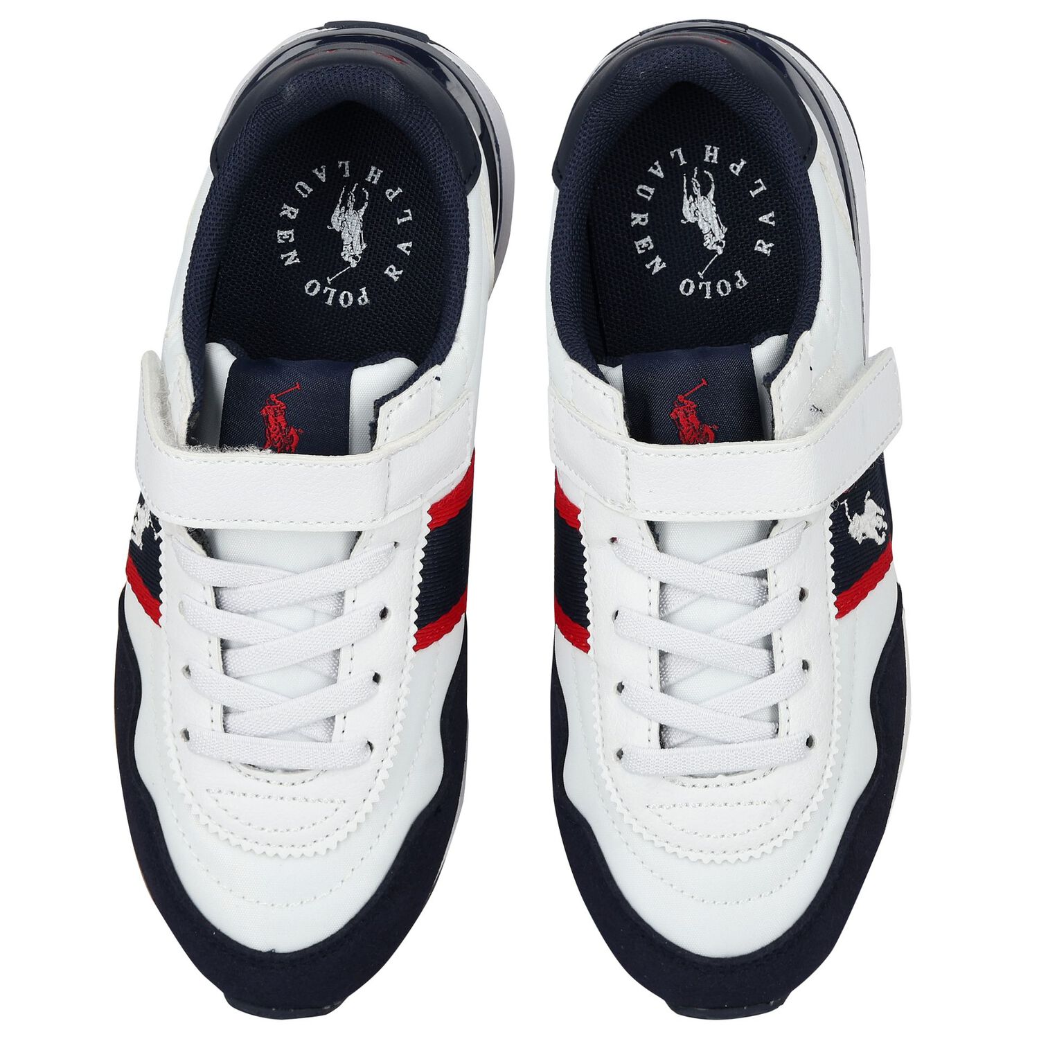 Boys White Logo Trainers, 1, hi-res image number null