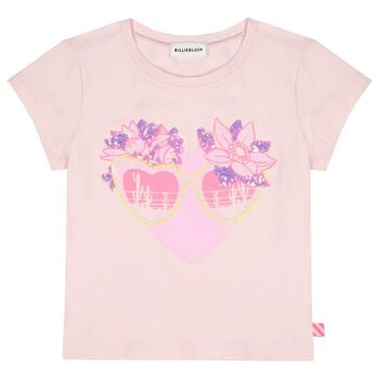 Girls Pink Sunglasses T-Shirt