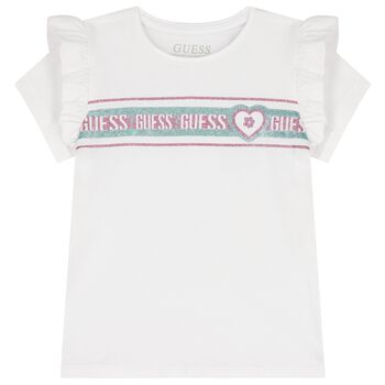 Girls White Logo T-Shirt