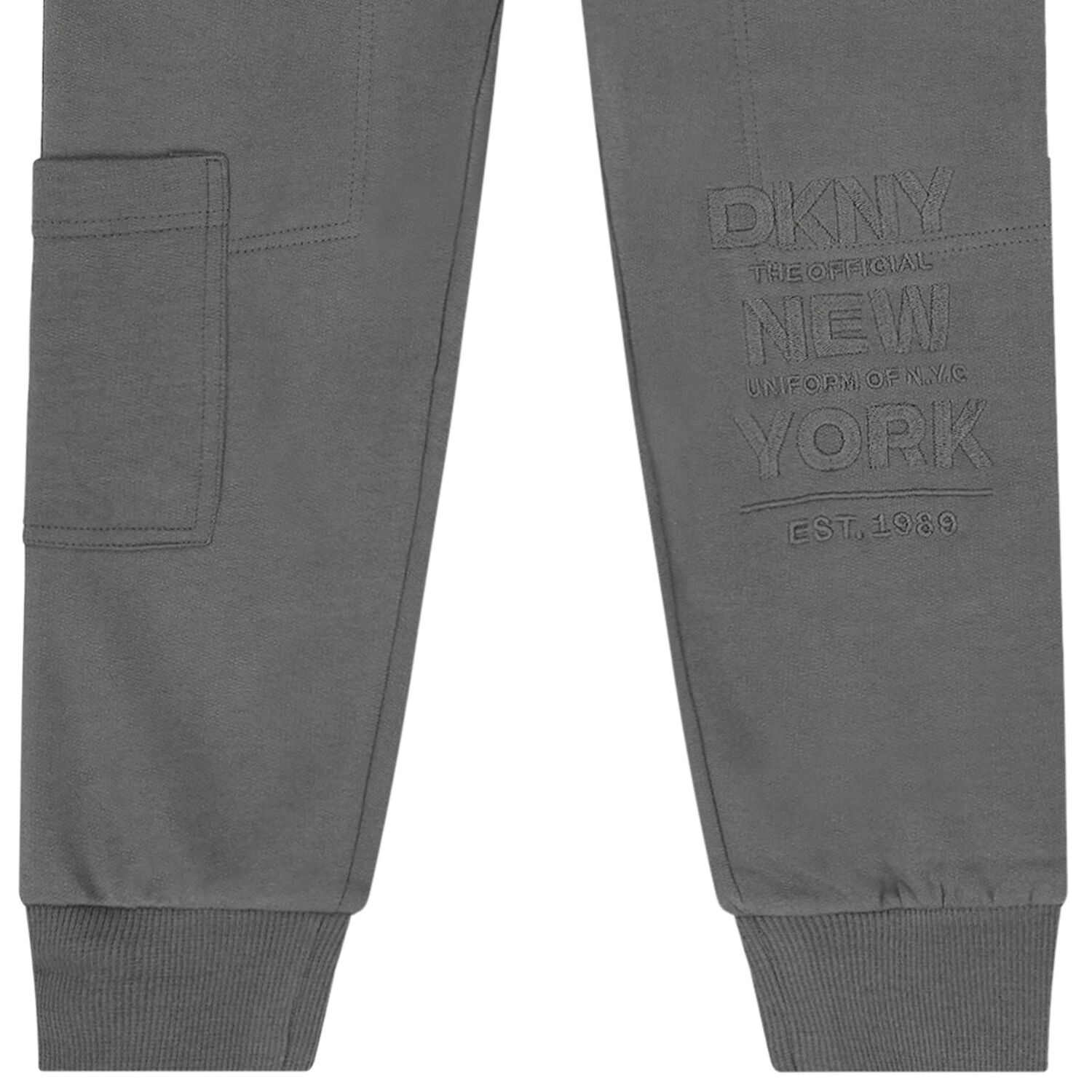Boys Grey Logo Cargo Style Joggers, 1, hi-res image number null