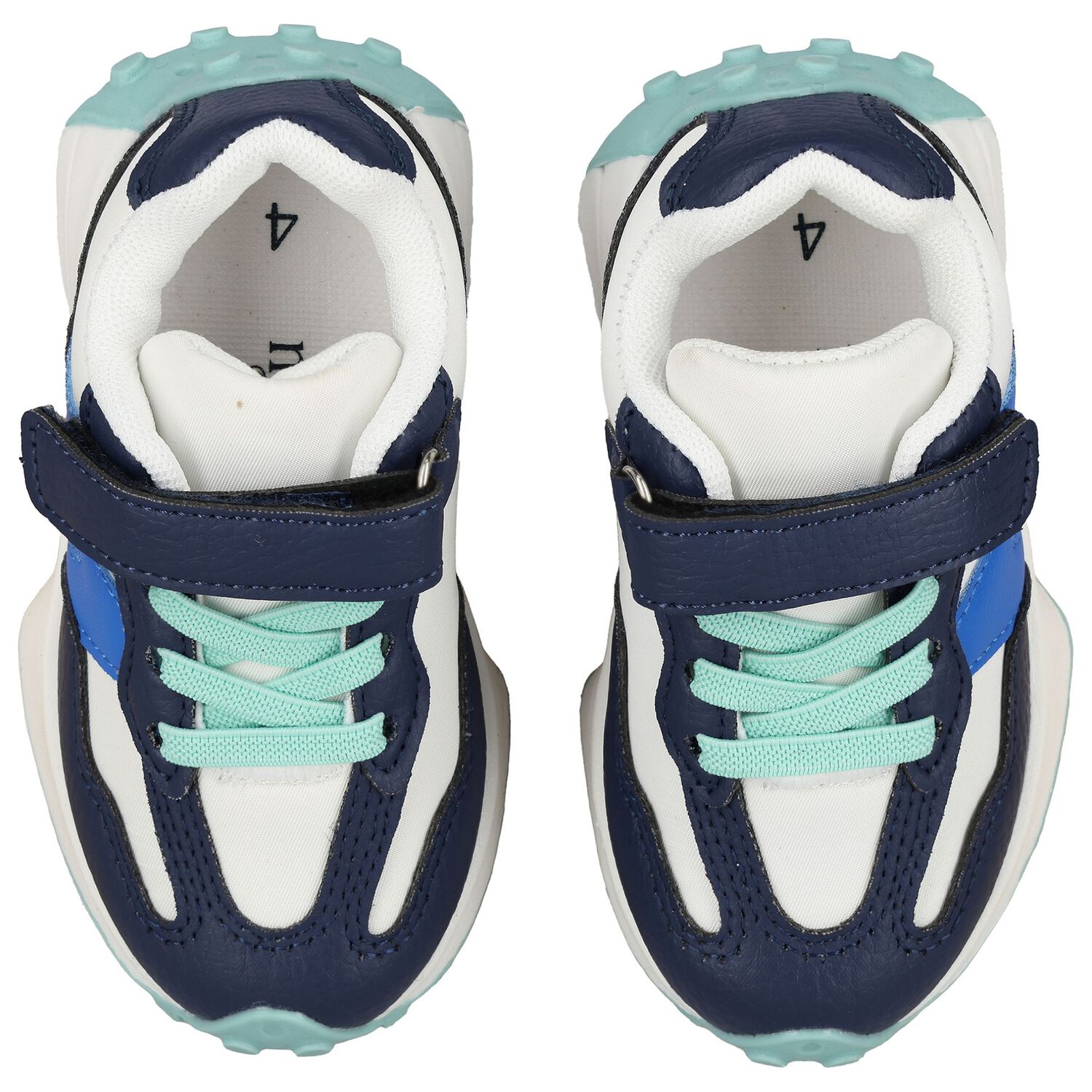 حذاء أولاد رياضي باللون الأبيض و الكحلي , 2, hi-res image number null