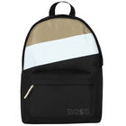 حقيبة ظهر أولاد بالشعار باللون الاسود, 1, hi-res