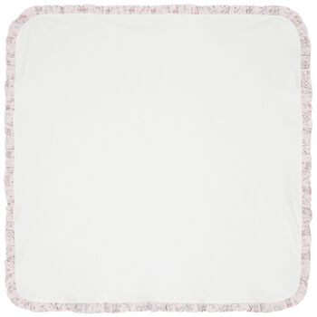 Baby Girls Pink Carousel Ruffled Blanket