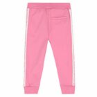 Younger Girls Pink Joggers, 1, hi-res