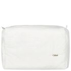 طقم بنات هدايا أفرول بالشعار باللون العاجي, 1, hi-res