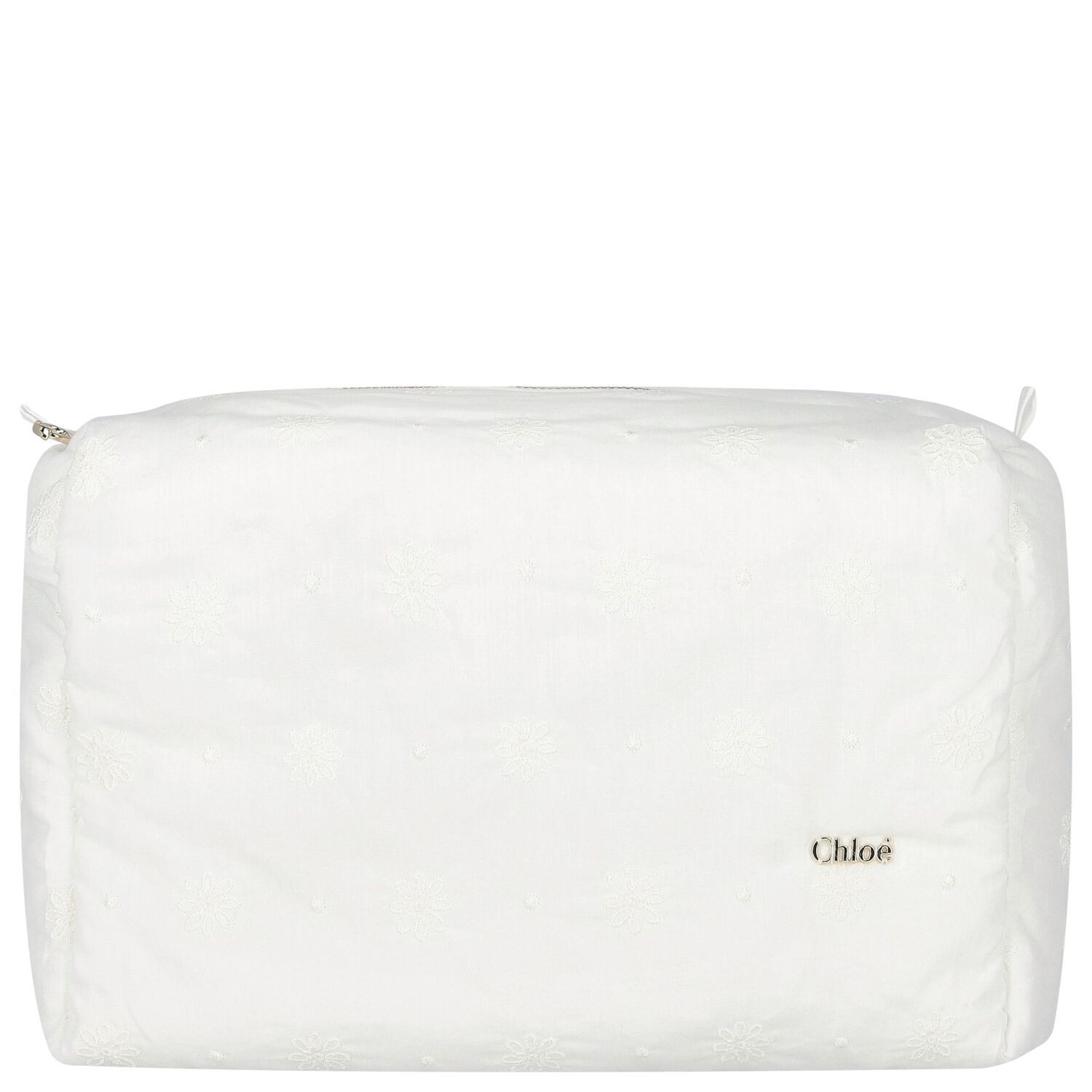 طقم بنات هدايا أفرول بالشعار باللون العاجي, 1, hi-res