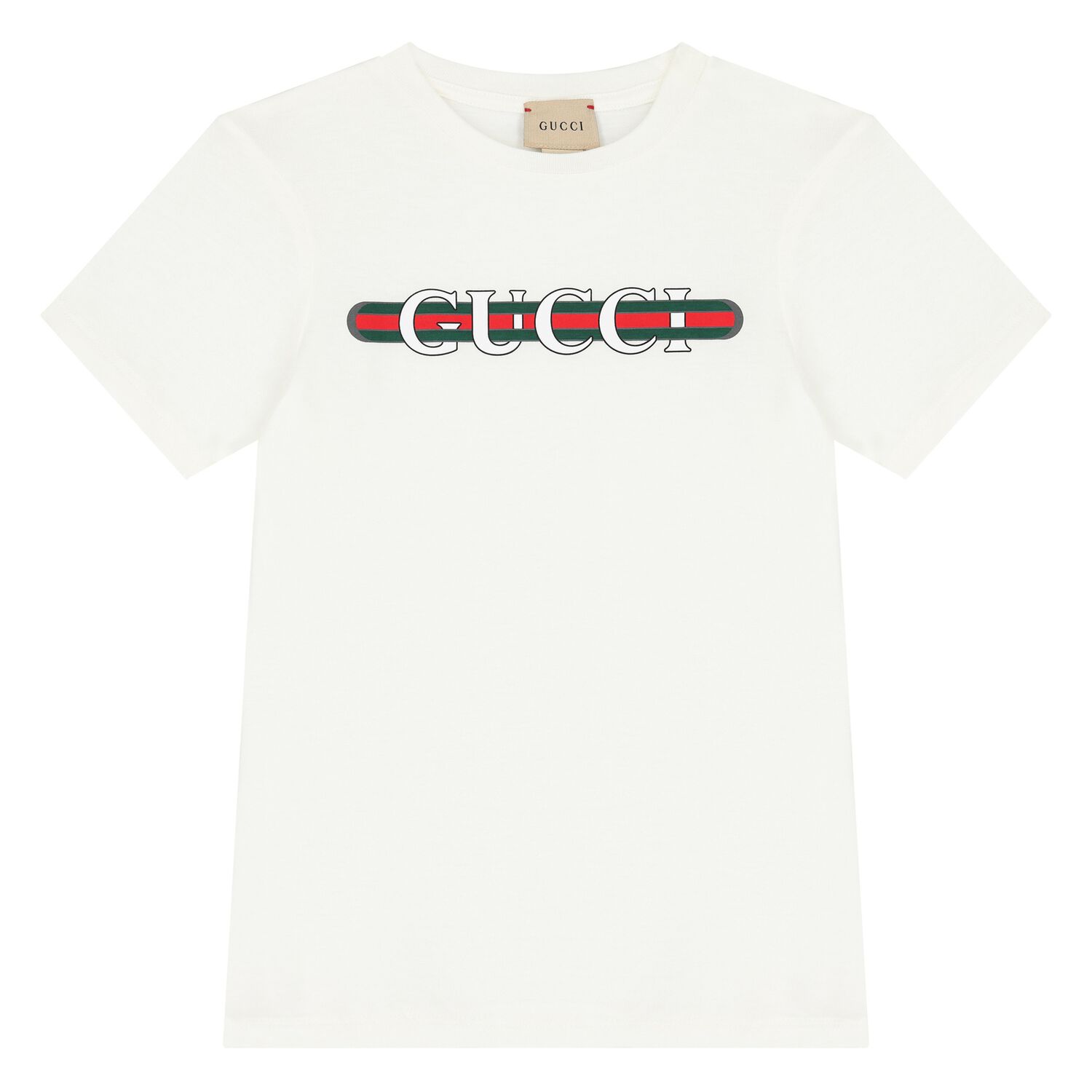 White Cotton Logo T-Shirt, 1, hi-res image number null